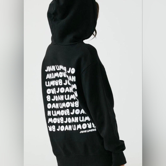 Joah brown Logo empire pullover hoodie